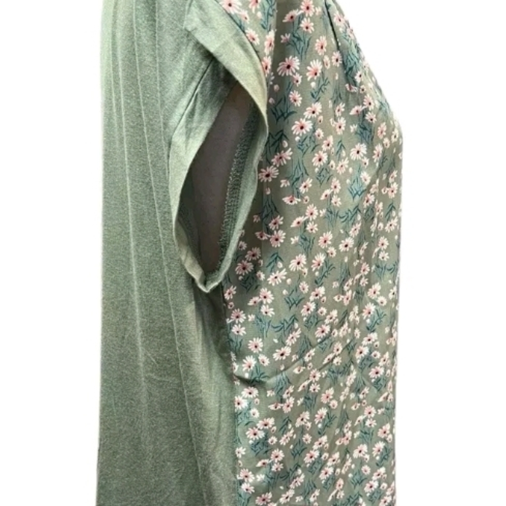 Floral Green Women's Top